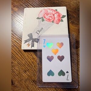 🔥RARE🔥 Dior Collectors JOY Playing Card—7 of hearts❤️